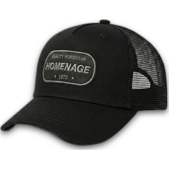 Schwarze Trucker-Kappe Work 1975 Workwear The Trucker von Homenage