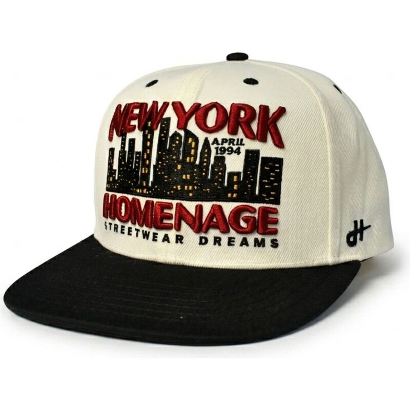 flache-beige-und-schwarze-snapback-kappe-nysky-skylines-the-snap-von-homenage