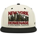 flache-beige-und-schwarze-snapback-kappe-nysky-skylines-the-snap-von-homenage