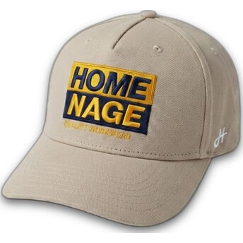 Beige gebogene Snapback-Kappe Decker Workwear The Retro von Homenage