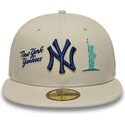 cap-plata-beige-ajustada-59fifty-city-icon-de-new-york-yankees-mlb-de-new-era