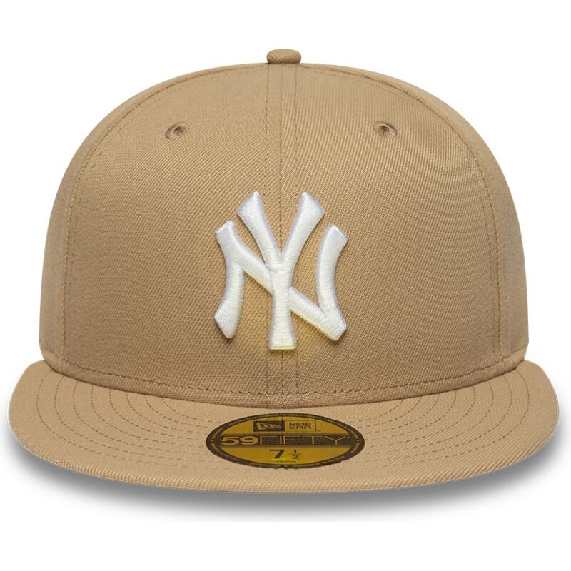 ljusbrun-platt-keps-justerad-59fifty-league-essential-fran-new-york-yankees-mlb-av-new-era