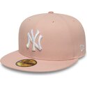 platt-rosa-justerad-59fifty-league-essential-keps-fran-new-york-yankees-mlb-av-new-era