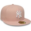 cap-plata-pink-ajustada-59fifty-league-essential-de-new-york-yankees-mlb-de-new-era