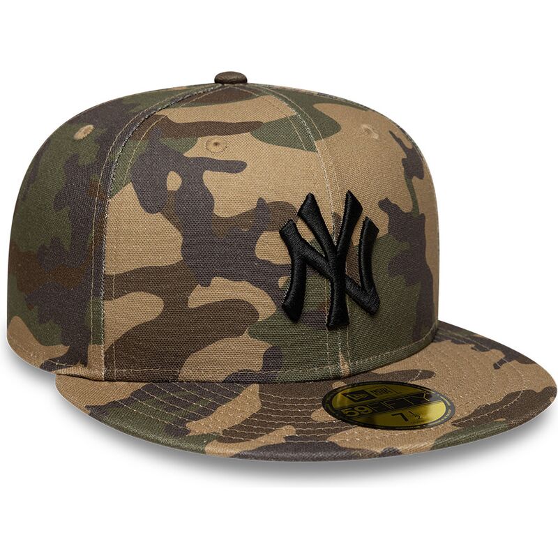 flache-kappe-camouflage-verstellbar-mit-schwarzem-logo-59fifty-camo-von-new-york-yankees-mlb-von-new-era