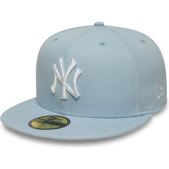 Casquette plate bleue claire ajustée 59FIFTY League Essential New York Yankees MLB New Era