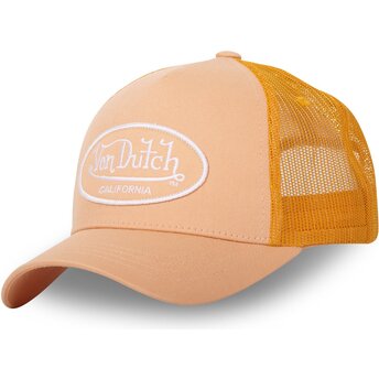 Casquette trucker orange pour enfant LOF B6C Von Dutch