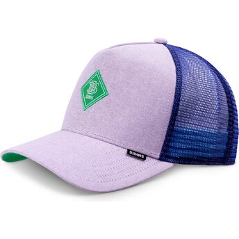 Casquette trucker violette avec logo vert HFT OxfordContra Djinns