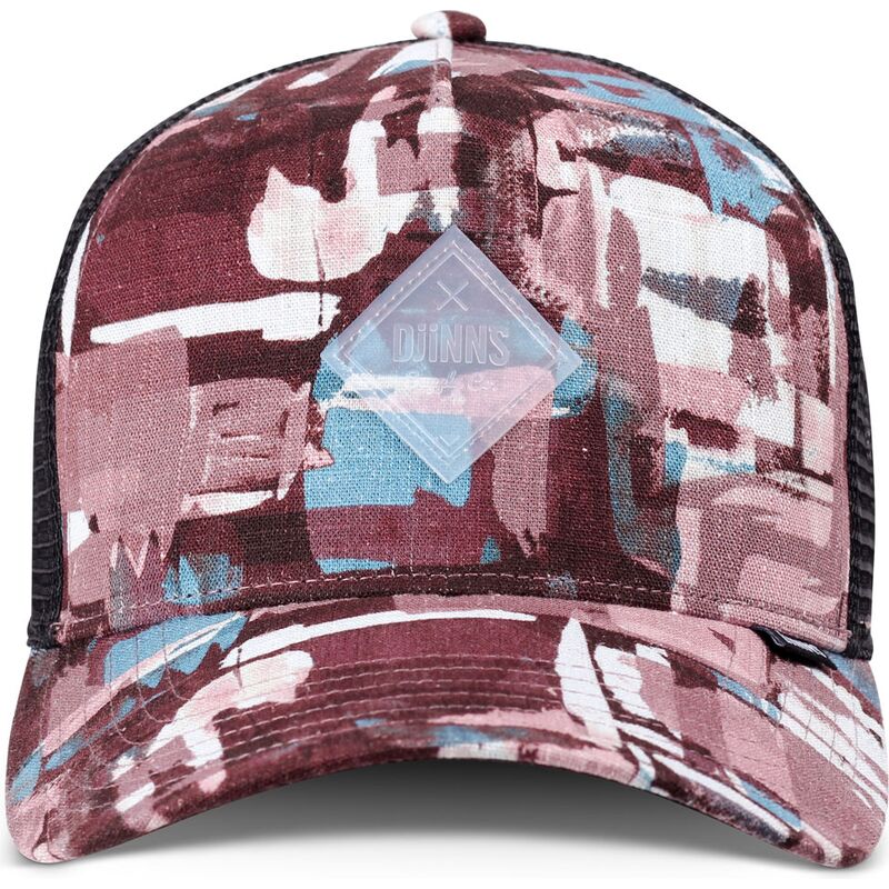casquette-trucker-rouge-et-bleue-hft-patternabstract-djinns