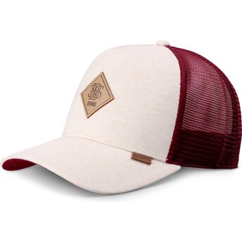 Cap curbată beige snapback de Djinns