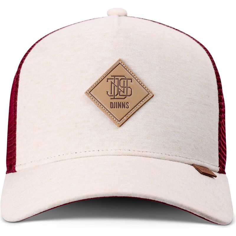 djinns-hft-colourmelange-beige-and-red-trucker-hat