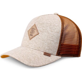 Șepci curbată bej snapback HFT ColourMelange de Djinns