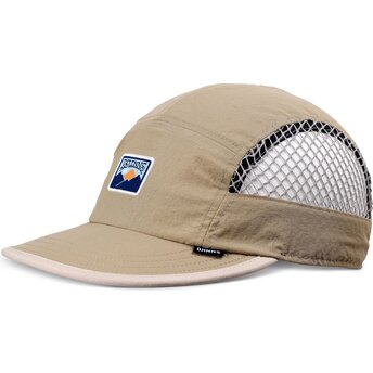 Djinns Flat Brim Soft BigNet Mountain Beige Adjustable Trucker Hat