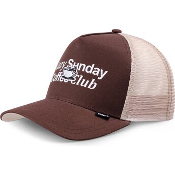 Cap curbată brown snapback de Djinns
