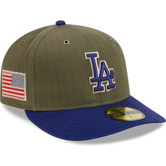 Șepci curbată verzișor fitted 59FIFTY Pre-Curved American Herringbone de Los Angeles Dodgers MLB de New Era