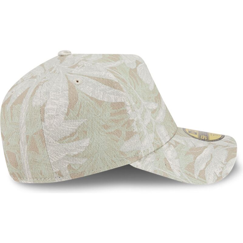 casquette-courbee-beige-ajustee-59forty-a-frame-leafy-palm-new-era casquette-courbee-beige-ajustee-59forty-a-frame-leafy-palm-new-era