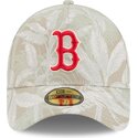 epci-curbata-bej-fitted-59forty-a-frame-leafy-palm-de-boston-red-sox-mlb-de-new-era