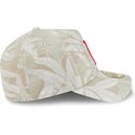 casquette-courbee-beige-ajustee-59forty-a-frame-leafy-palm-boston-red-sox-mlb-new-era