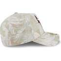 casquette-courbee-beige-ajustee-59forty-a-frame-leafy-palm-chicago-bulls-nba-new-era