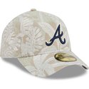 epci-curbata-bej-fitted-59forty-a-frame-leafy-palm-de-atlanta-braves-mlb-de-new-era