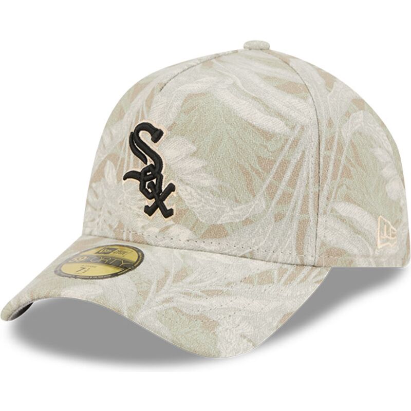 epci-curbata-bej-fitted-59forty-a-frame-leafy-palm-de-chicago-white-sox-mlb-de-new-era