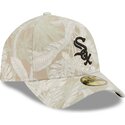 epci-curbata-bej-fitted-59forty-a-frame-leafy-palm-de-chicago-white-sox-mlb-de-new-era