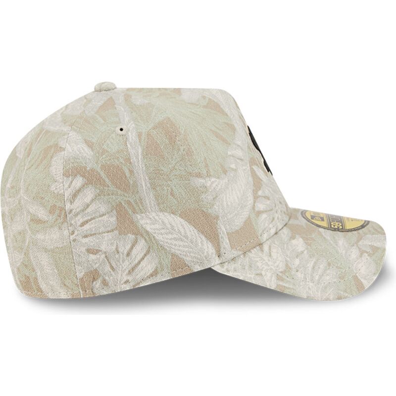 casquette-courbee-beige-ajustee-59forty-a-frame-leafy-palm-chicago-white-sox-mlb-new-era