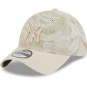epci-curbata-bej-reglabila-9twenty-leafy-palm-de-new-york-yankees-mlb-de-new-era
