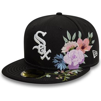 Șepci plată negru fitted 59FIFTY Floral de Chicago White Sox MLB de New Era