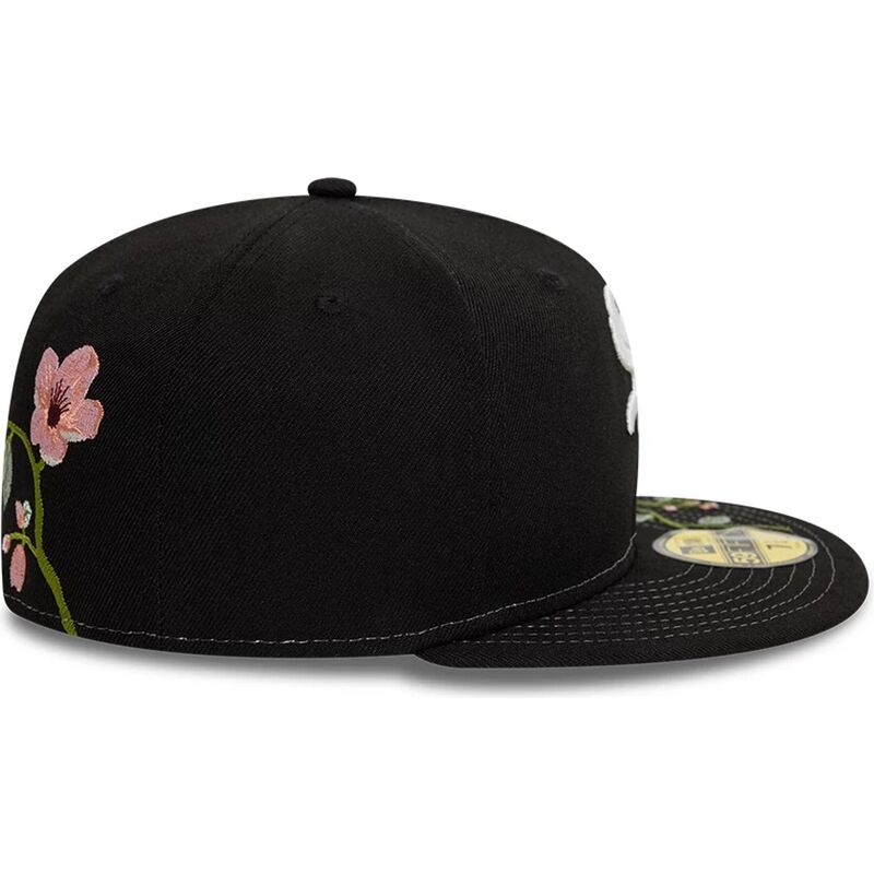 new-era-flat-brim-59fifty-floral-chicago-white-sox-mlb-black-fitted-cap