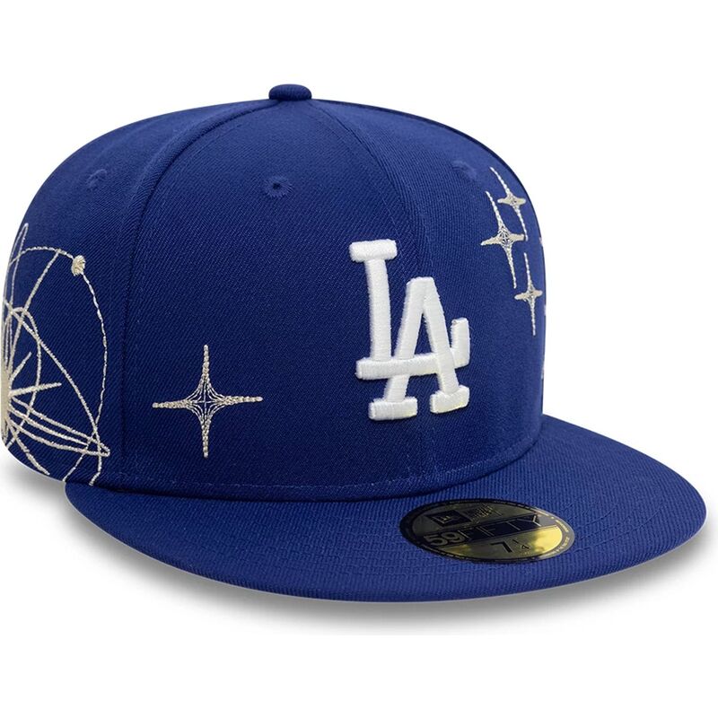 casquette-plate-bleue-ajustee-59fifty-zodiac-los-angeles-dodgers-mlb-new-era