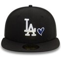cap-plata-black-ajustada-59fifty-heart-icon-de-los-angeles-dodgers-mlb-de-new-era