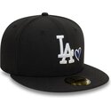 cap-plata-black-ajustada-59fifty-heart-icon-de-los-angeles-dodgers-mlb-de-new-era