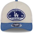 epci-curbata-papagal-snapback-9forty-m-crown-a-frame-fray-de-los-angeles-dodgers-mlb-de-new-era