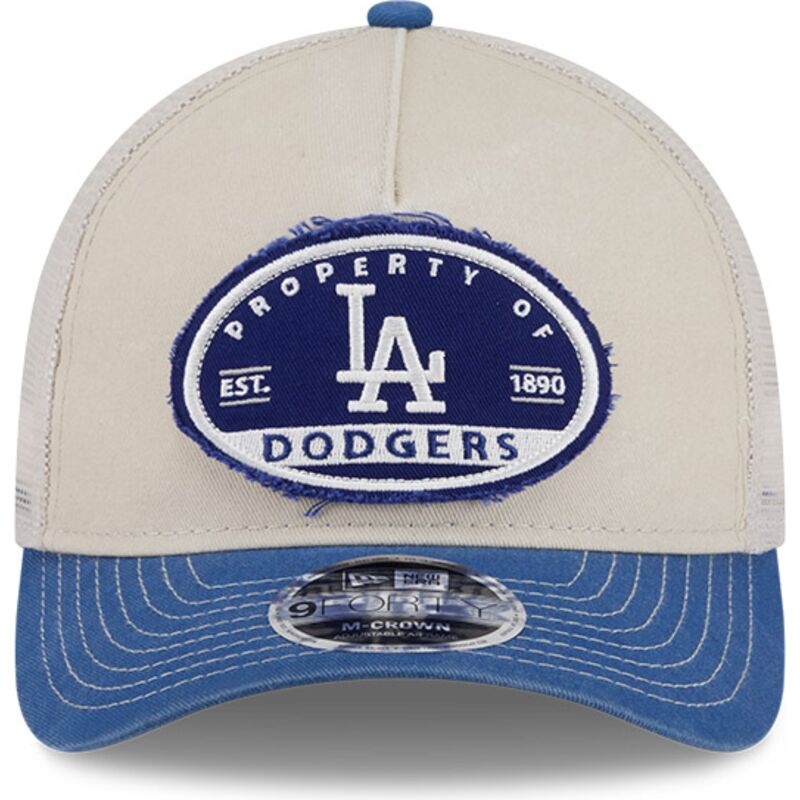 epci-curbata-papagal-snapback-9forty-m-crown-a-frame-fray-de-los-angeles-dodgers-mlb-de-new-era