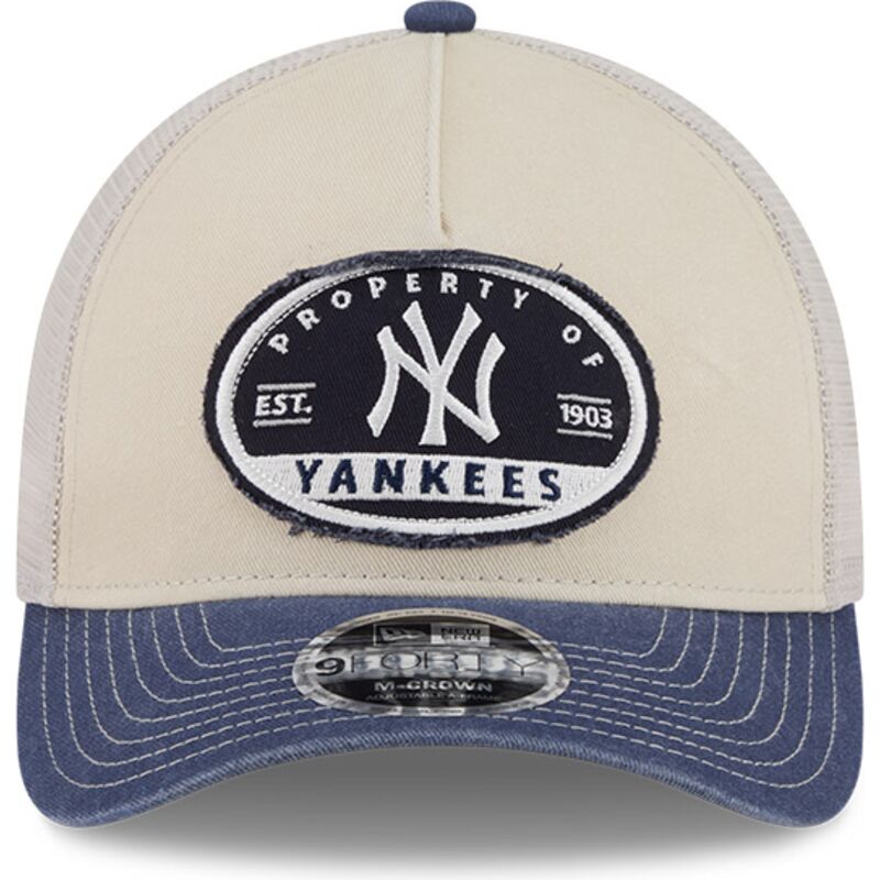 epci-curbata-papagal-snapback-9forty-m-crown-a-frame-fray-de-new-york-yankees-mlb-de-new-era