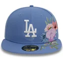epci-plata-albastru-fitted-59fifty-floral-de-los-angeles-dodgers-mlb-de-new-era