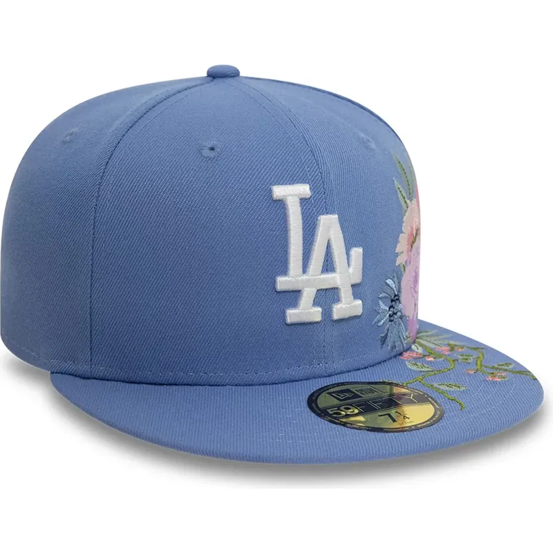 epci-plata-albastru-fitted-59fifty-floral-de-los-angeles-dodgers-mlb-de-new-era