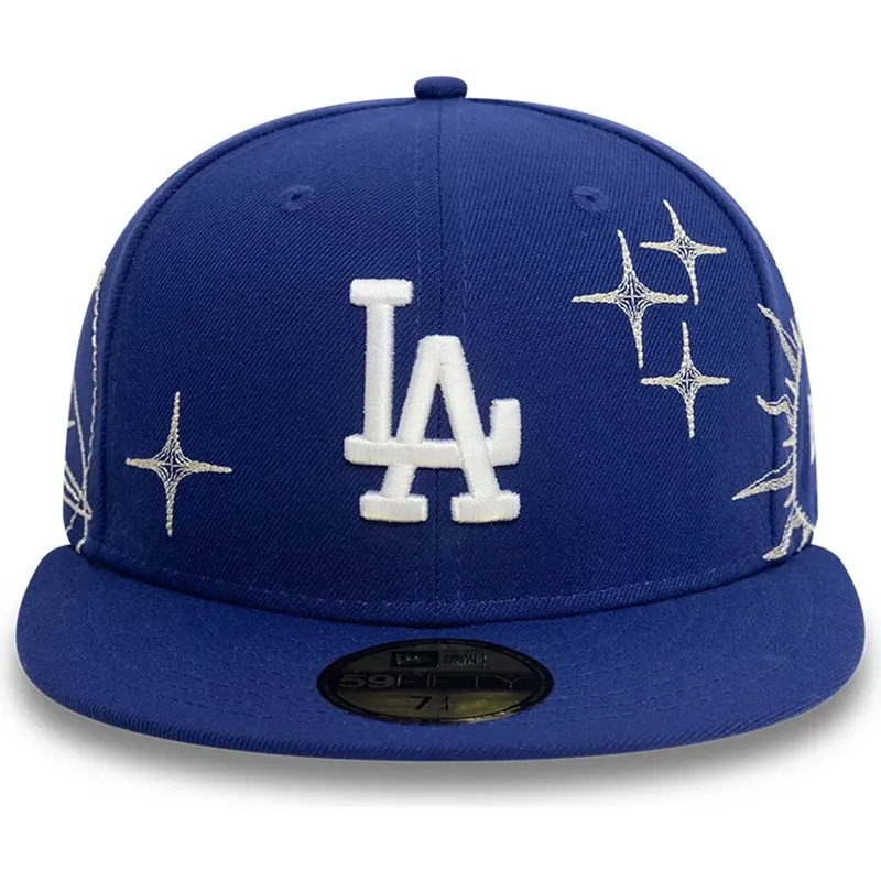 casquette-plate-bleue-ajustee-59fifty-zodiac-los-angeles-dodgers-mlb-new-era
