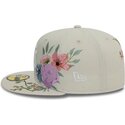epci-plata-bej-fitted-59fifty-floral-de-new-york-yankees-mlb-de-new-era