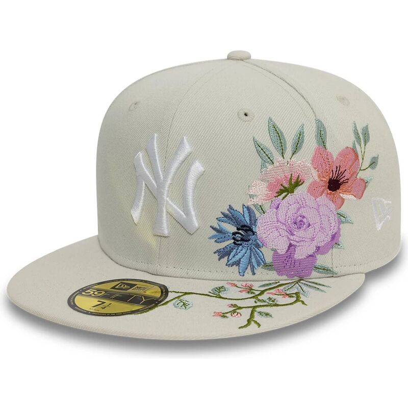 cap-plata-beige-ajustada-59fifty-floral-de-new-york-yankees-mlb-de-new-era
