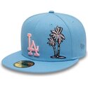 casquette-plate-bleue-ajustee-59fifty-palm-taco-los-angeles-dodgers-mlb-new-era