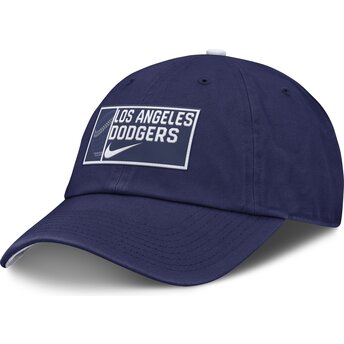 Șepci curbată albastru reglabilă Primetime Club Unstructured Organic Cotton de Los Angeles Dodgers MLB de Nike