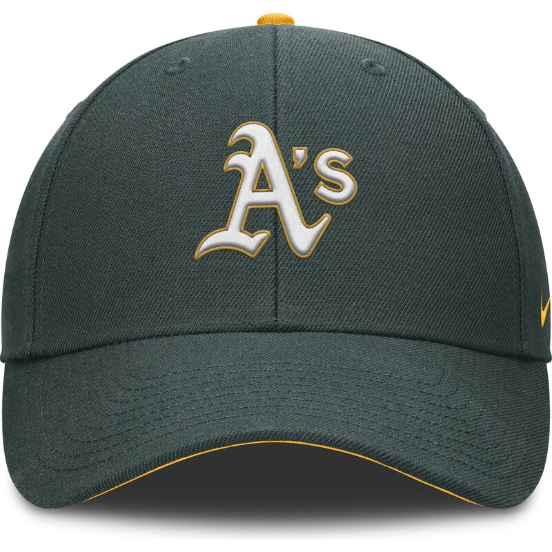 cap-curbata-green-adjustable-strap-pentru-copii-dri-fit-club-structured-de-oakland-athletics-mlb-de-nike