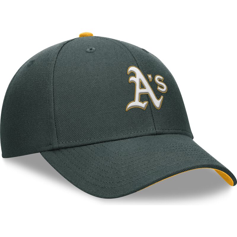 casquette-courbee-verte-ajustable-pour-enfant-dri-fit-club-structured-oakland-athletics-mlb-nike