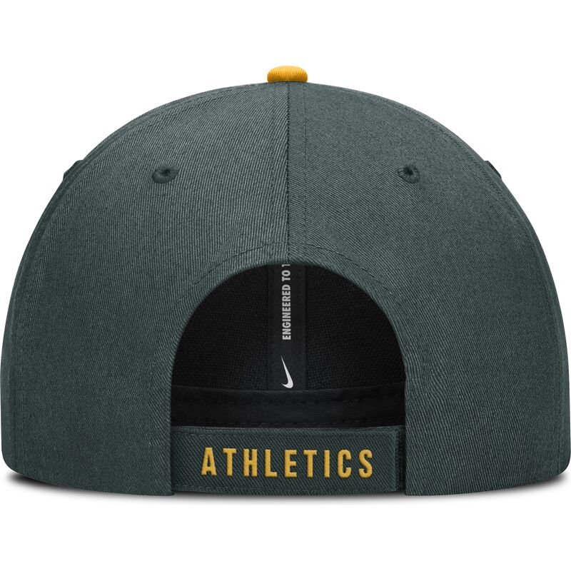 cap-curbata-green-adjustable-strap-pentru-copii-dri-fit-club-structured-de-oakland-athletics-mlb-de-nike