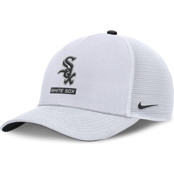 Șepci curbată alb snapback Primetime Dri-Fit Rise Structured de Chicago White Sox MLB de Nike