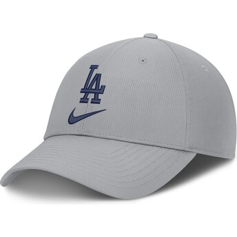 Nike Curved Brim Primetime Club Structured UV Poly Ripstop Los Angeles Dodgers MLB Grey Adjustable Cap