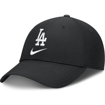 Nike Curved Brim Primetime Club Structured UV Poly Ripstop Los Angeles Dodgers MLB Black Adjustable Cap