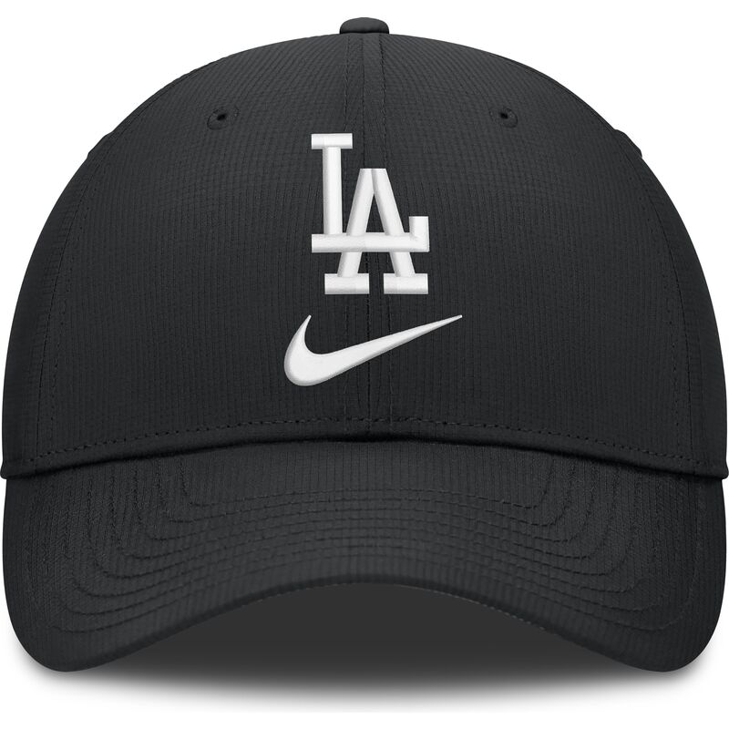 casquette-courbee-noire-ajustable-primetime-club-structured-uv-poly-ripstop-los-angeles-dodgers-mlb-nike